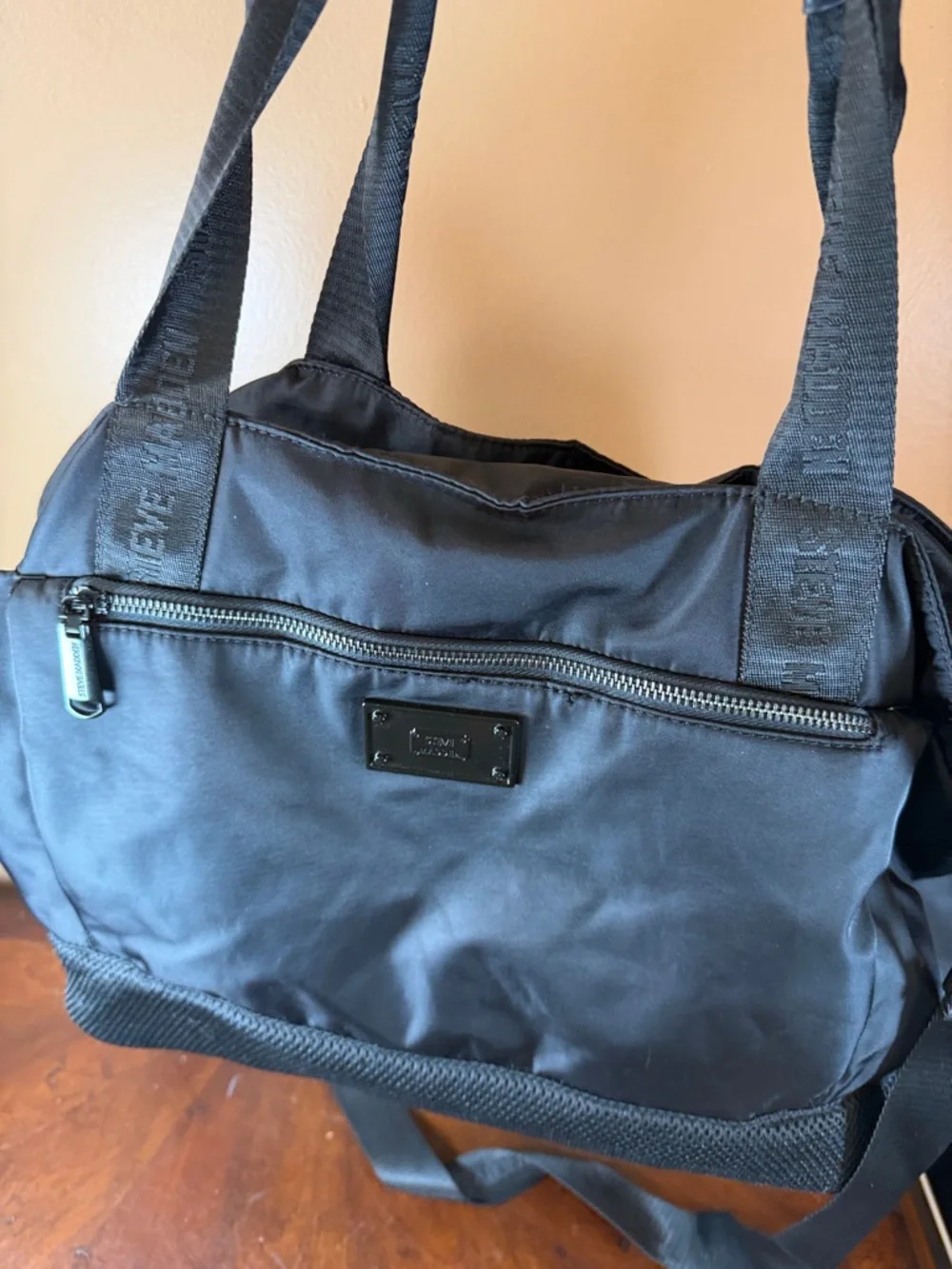 Steve Madden‎ Black Nylon Duffel with Branded Straps